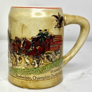 1980 Budweiser Clydesdales Stein